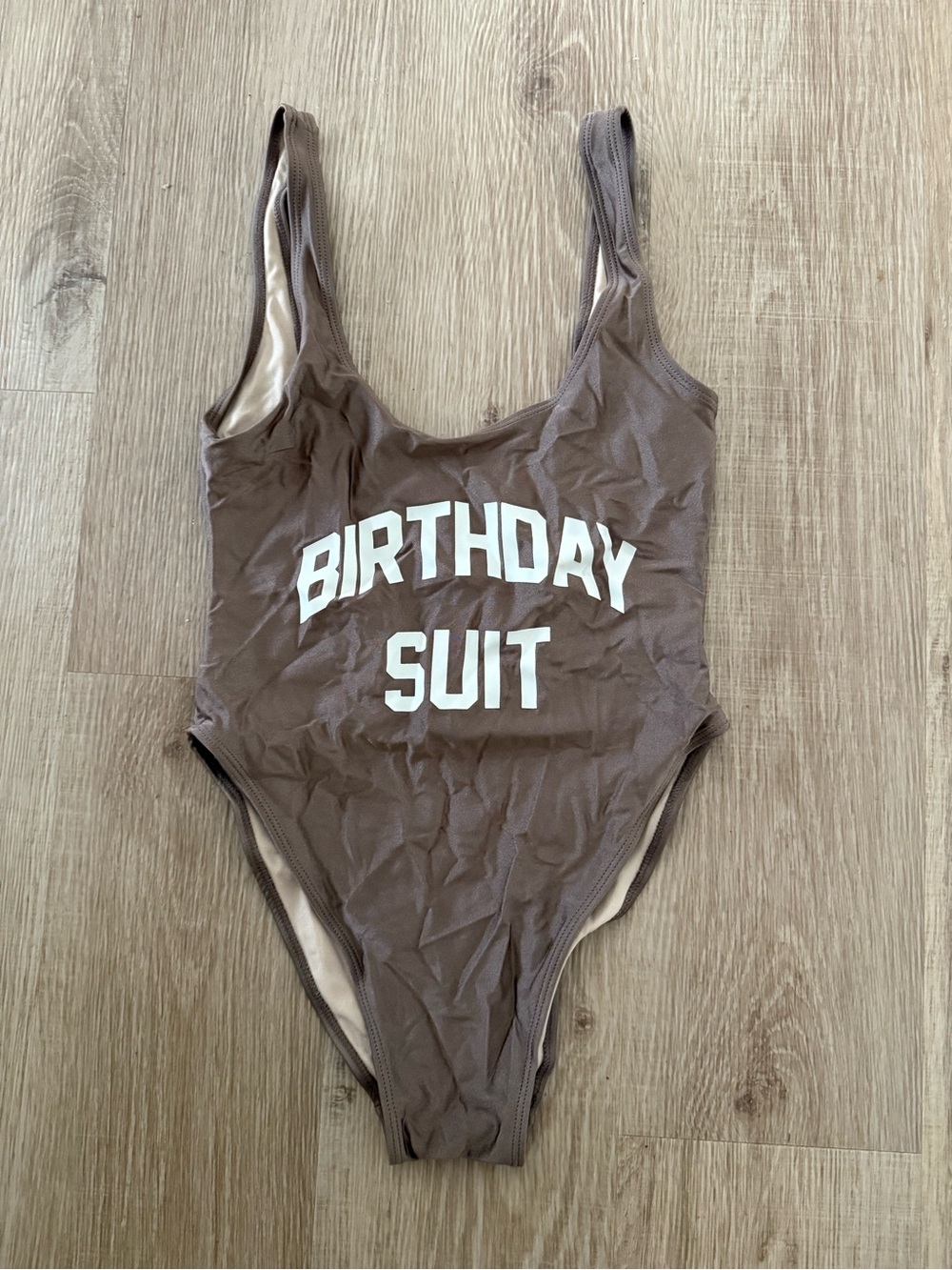 PRIVATE PARTY Beige One-Piece Swimsuit